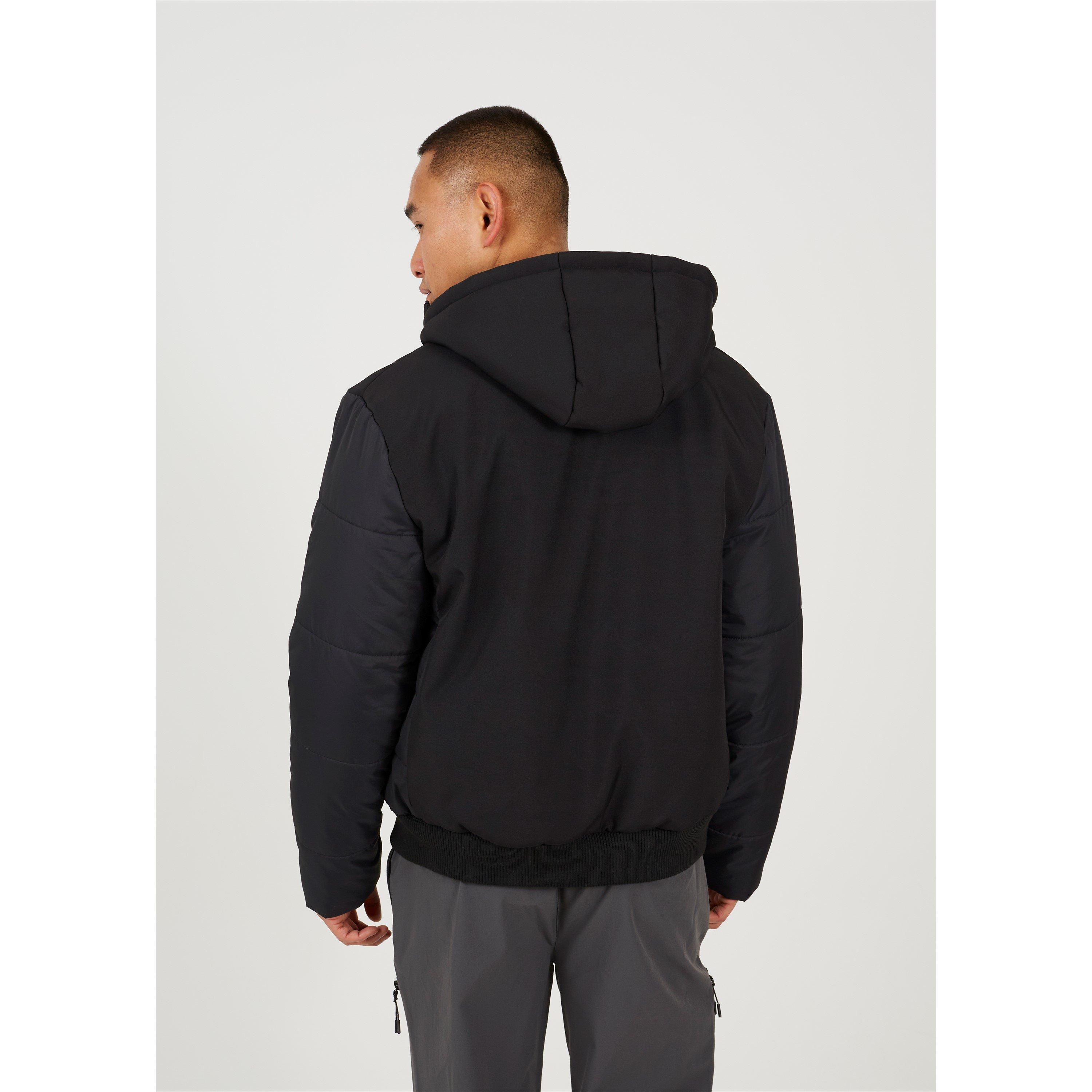 Brave Soul Soft Shell Puffer Jacket with Hood