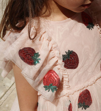 Konges Sløjd Kleid - Yvonne - Tüll - Strawberry