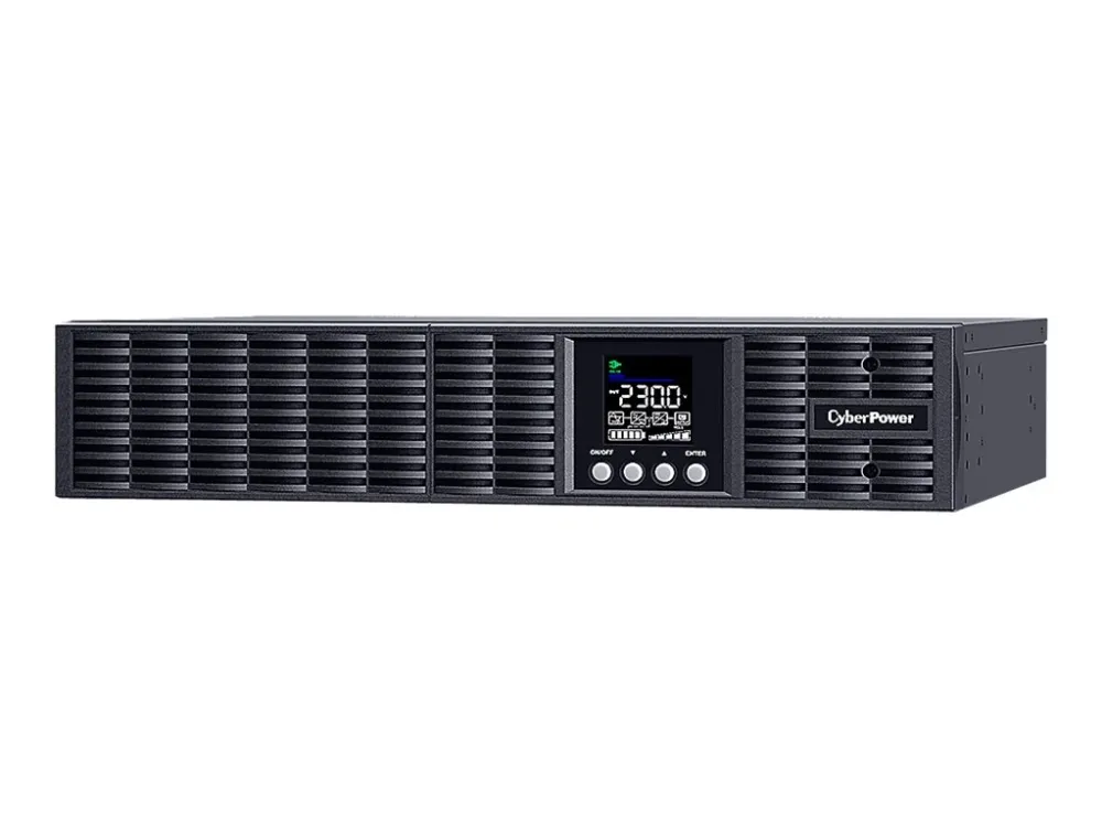 CyberPower Smart App Online S OLS1500ERT2UA - UPS (stativ-monterbar / ekstern) - AC 230 V - 1350 Watt - 1500 VA - 1-faset - 7 At - RS-232, USB - output-stikforbindelser: 8 - 2U - sort