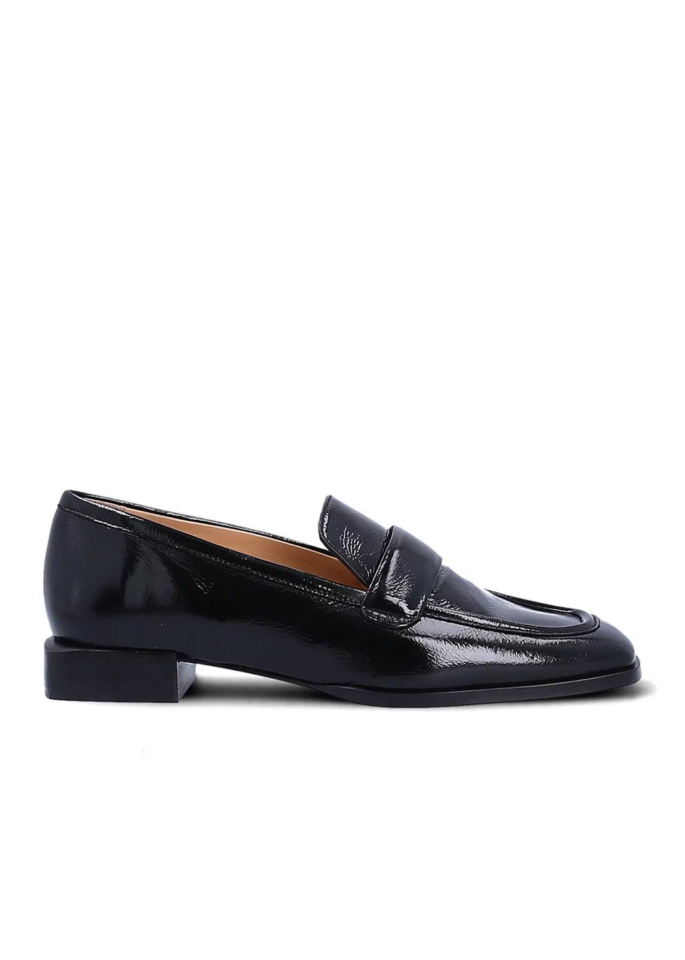 MOCASSIN ROSY CUIR VERNIS NOIR