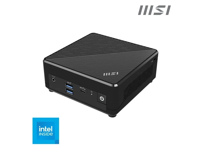 MSI Cubi N ADL 001BEU - Barebone - mini PC 1 x N-series N200 / op til 3.7 GHz - RAM 0 GB - UHD Graphics - Gigabit Ethernet - sort