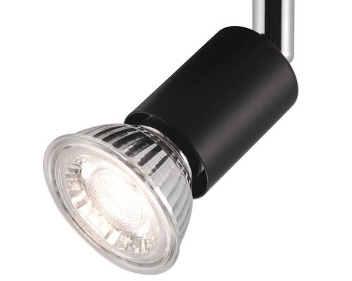 4-lichts spot, 67,1 cm breed, zwart/mat, geschikt voor GU10-fittingen tot 10 watt