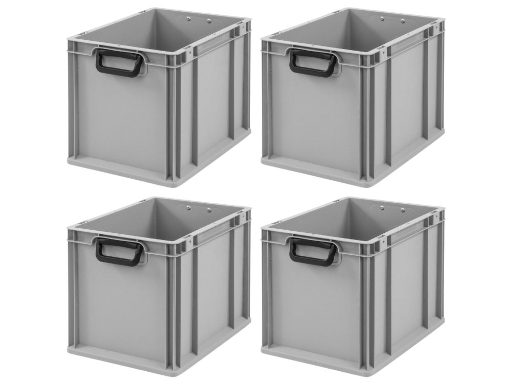 PROREGAL Value Set 4x Eurobox Nextgen Portable Duo HxBxD 32 x 30 x 40 cm 30 Liter Euro Container Transportbox Stapelbare Container