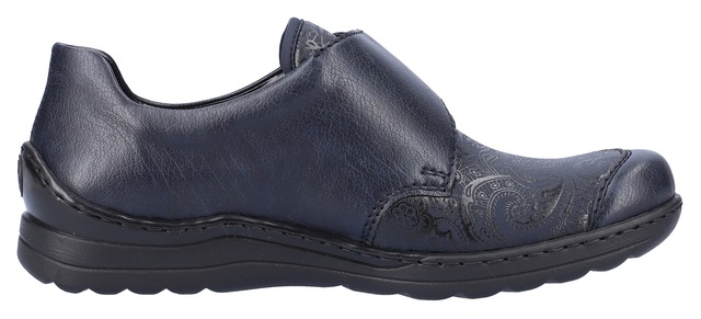 Rieker Klettschuh  mit dezentem Paisley-Muster