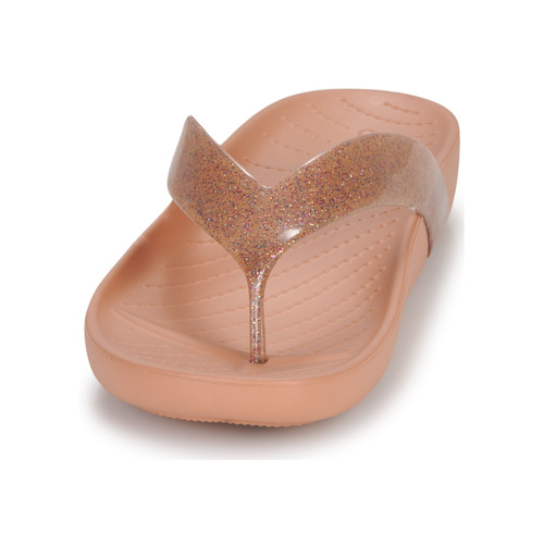 Crocs - Crocs Splash Glitter Flip - Corail