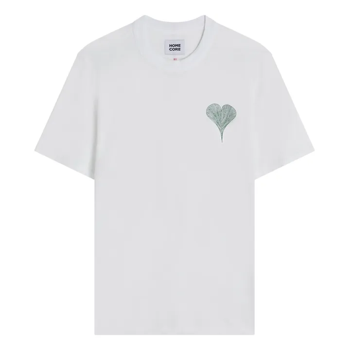 Homecore T-shirt Rodger Gingko Coton Bio | Blanc