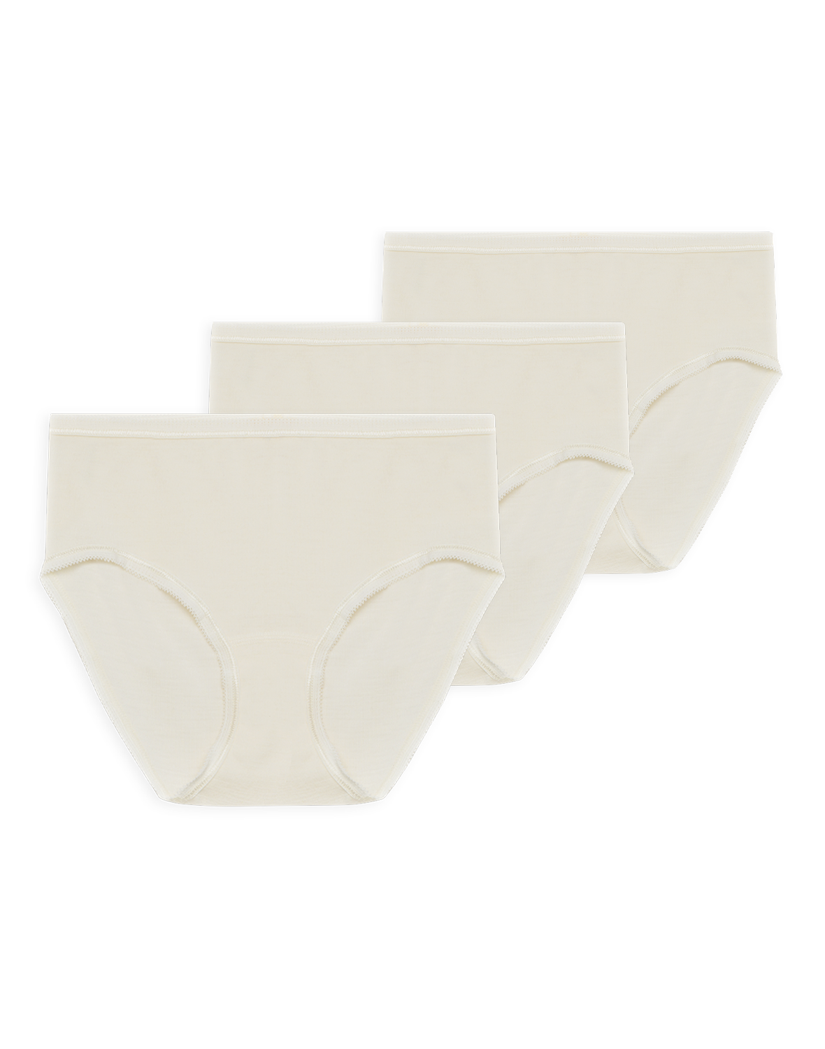 Midi slip van merinowol voor dames (3 stuks)