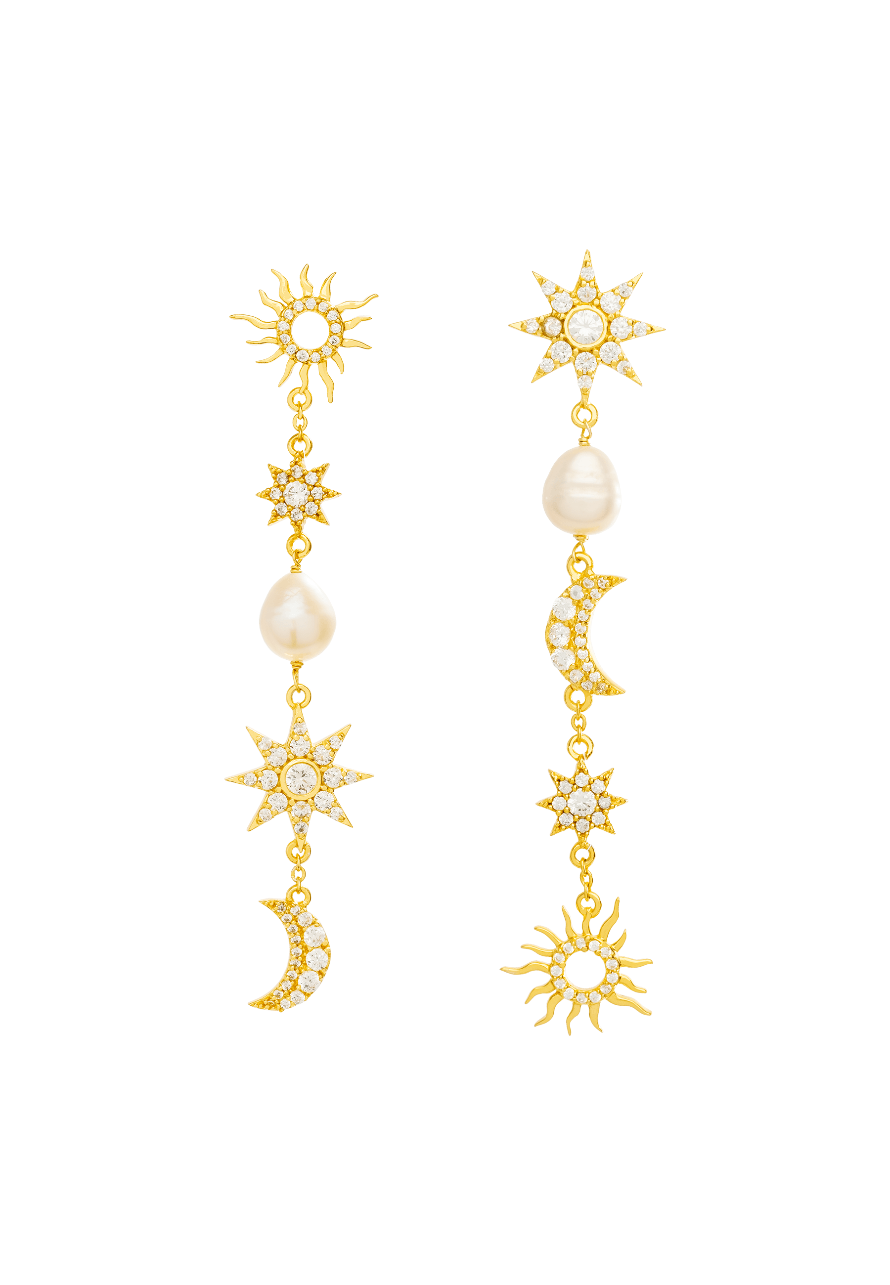THE JUSTICE - Boucles d'oreilles | Doré