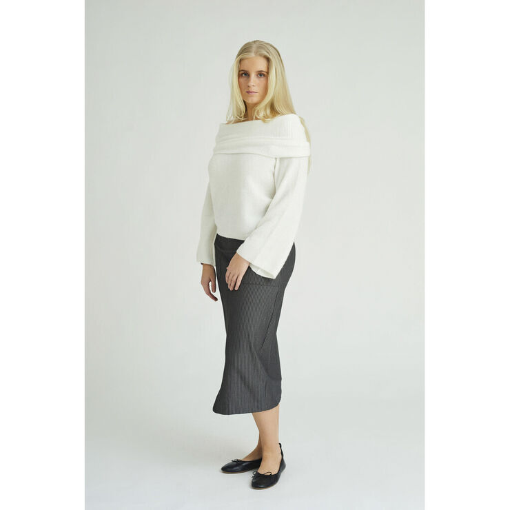 A-VIEW Penny offshoulder knit blouse White