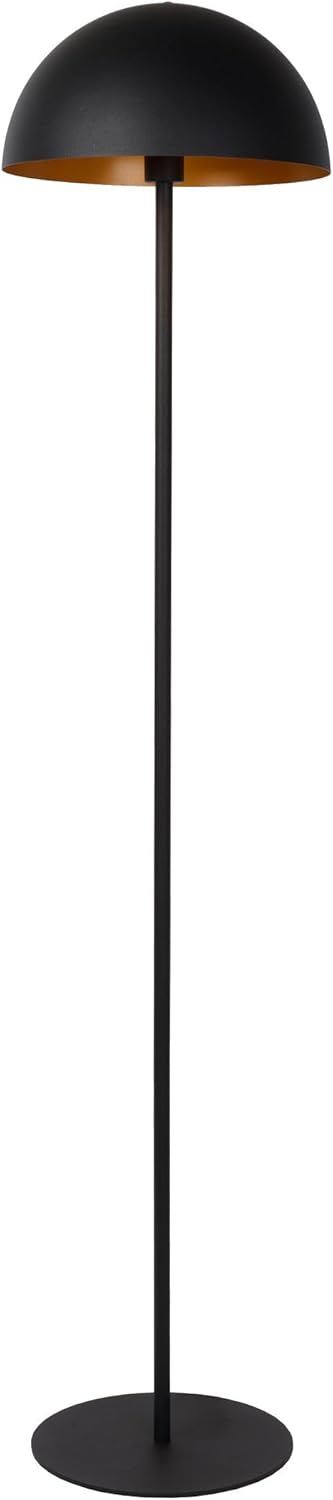 LUCIDE SIEMON - Stehlampe - Ø 35 cm - 1xE27 - Schwarz