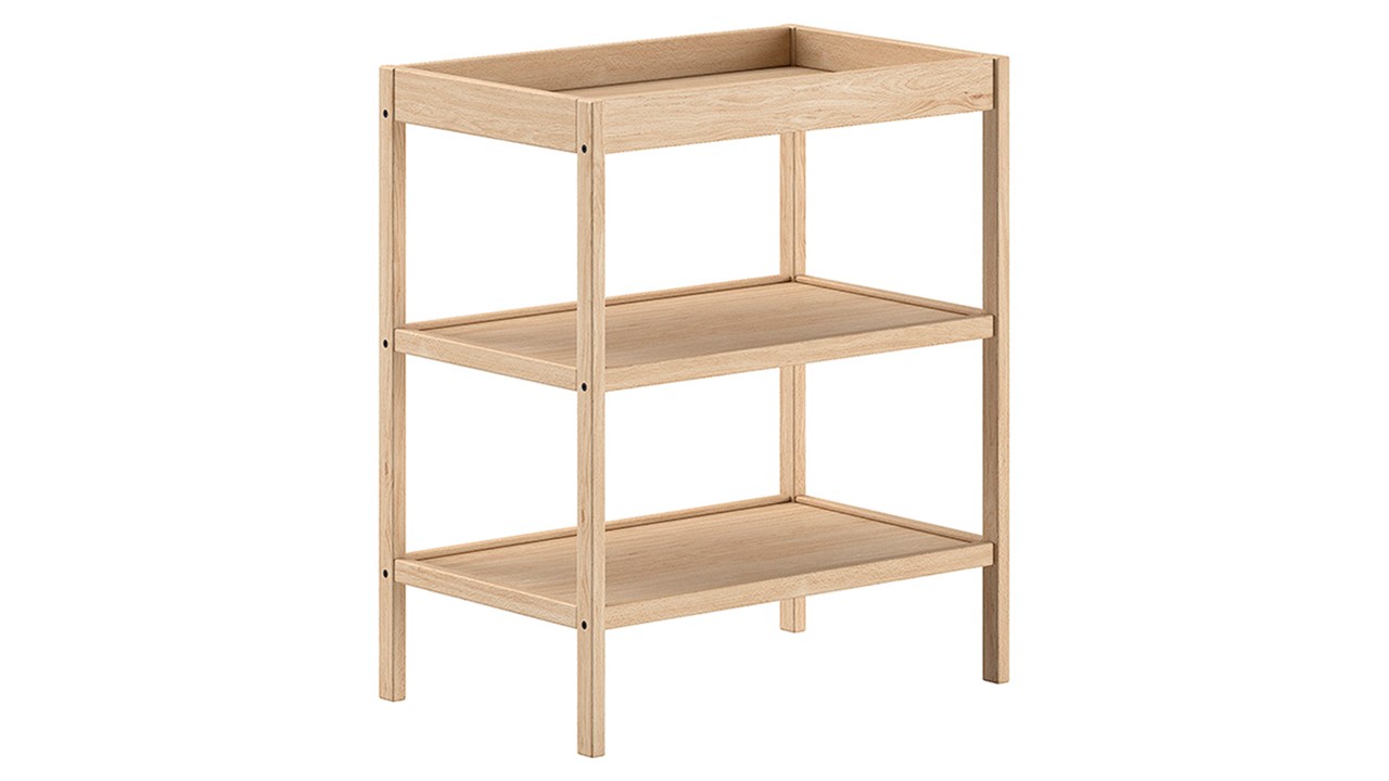 Babyledikant Dino 70x140 met verzorgingstafel naturel