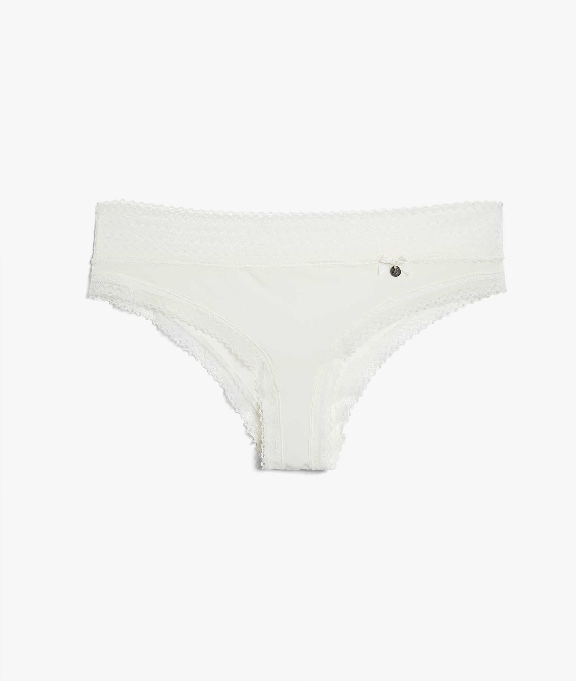 Hipster en microfibre bords dentelle