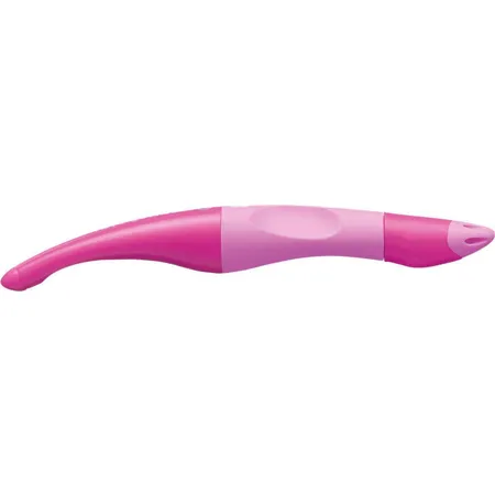 Ergonomischer Tintenroller für Linkshänder - STABILO EASYoriginal in hell-/dunkelpink, Schreibfarbe blau