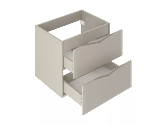 Meuble double vasque encastrée 120cm Ellie Cachemire