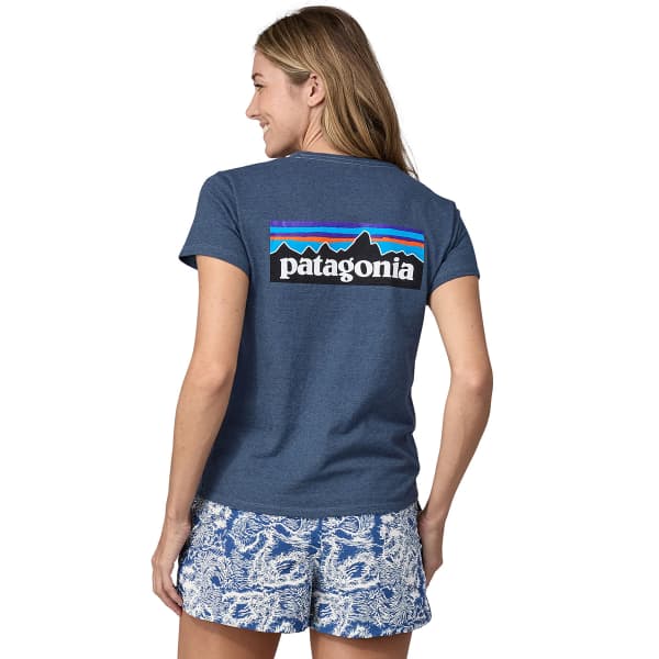 T-shirt PATAGONIA W'S P-6 LOGO RESPONSIBILI-TEE UTILITY BLUE