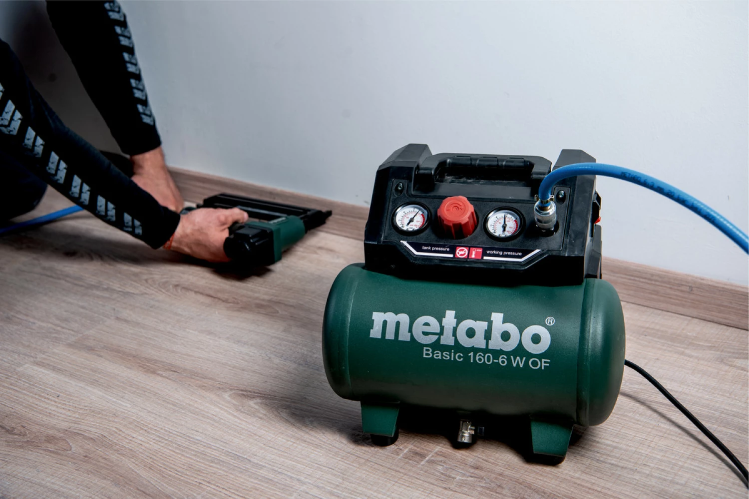 Metabo Basic 160-6 W OF Compressor - 8 bar - 6L - 55 l/min