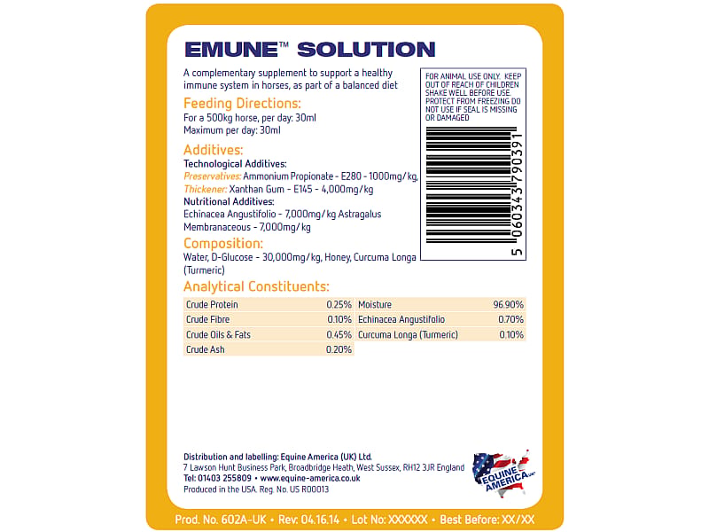 Emune Equine America 1 liter
