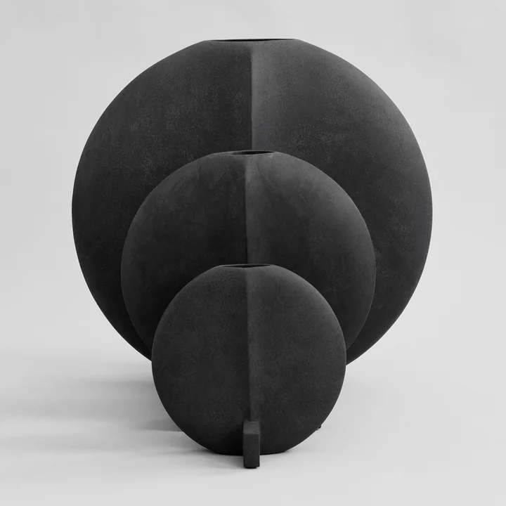 101 Copenhagen - Guggenheim Vase Petit, schwarz