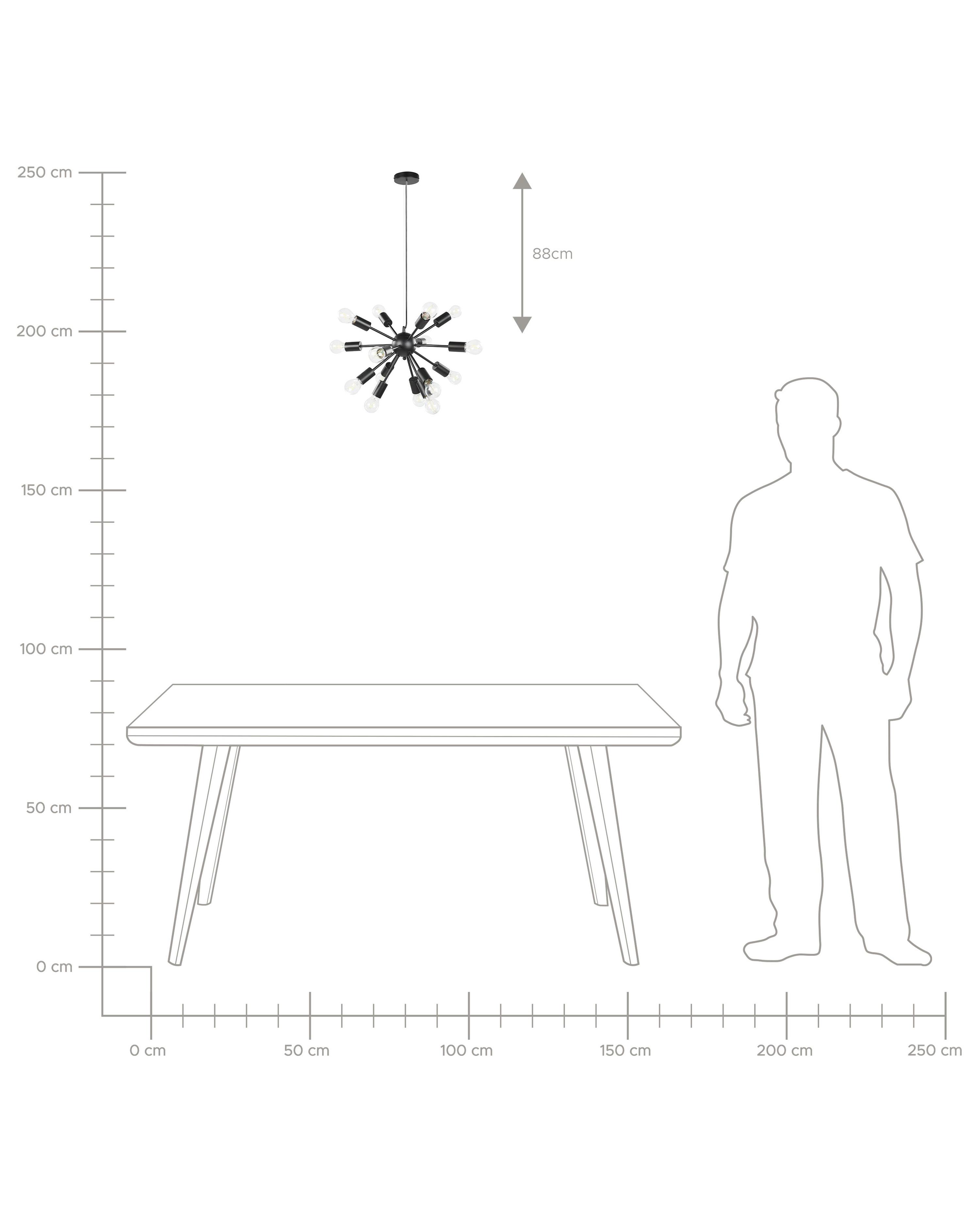 Hanglamp BALAGAS Metaal Zwart