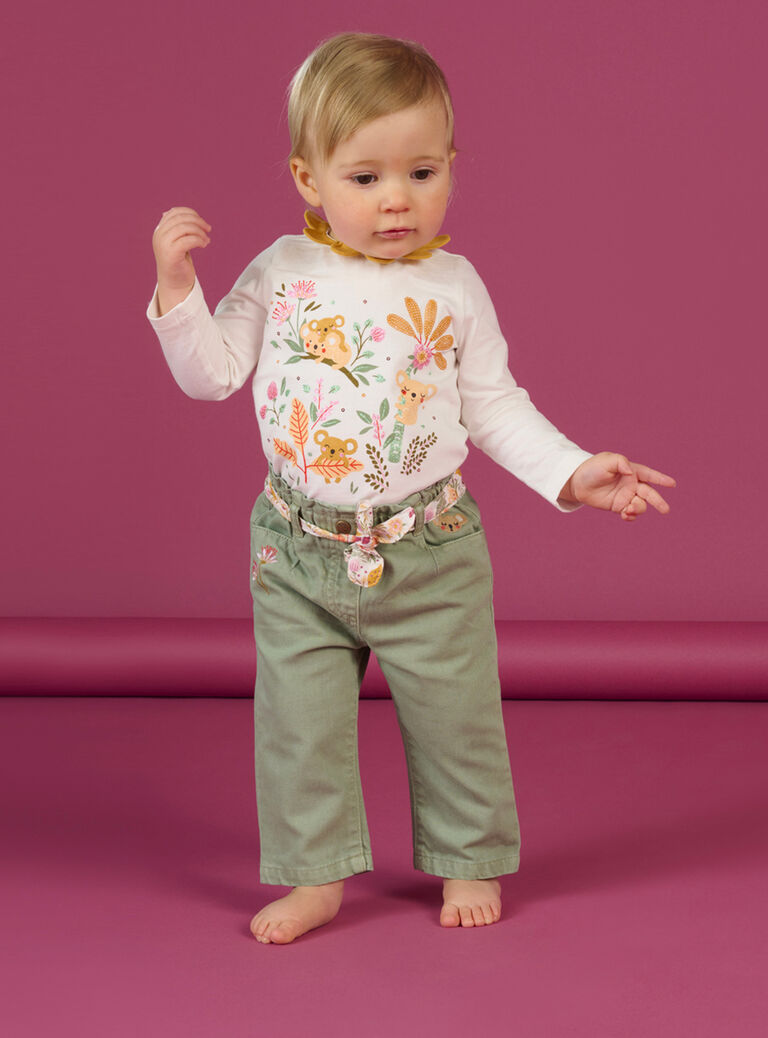 T-shirt à motifs fantaisie et paillettes