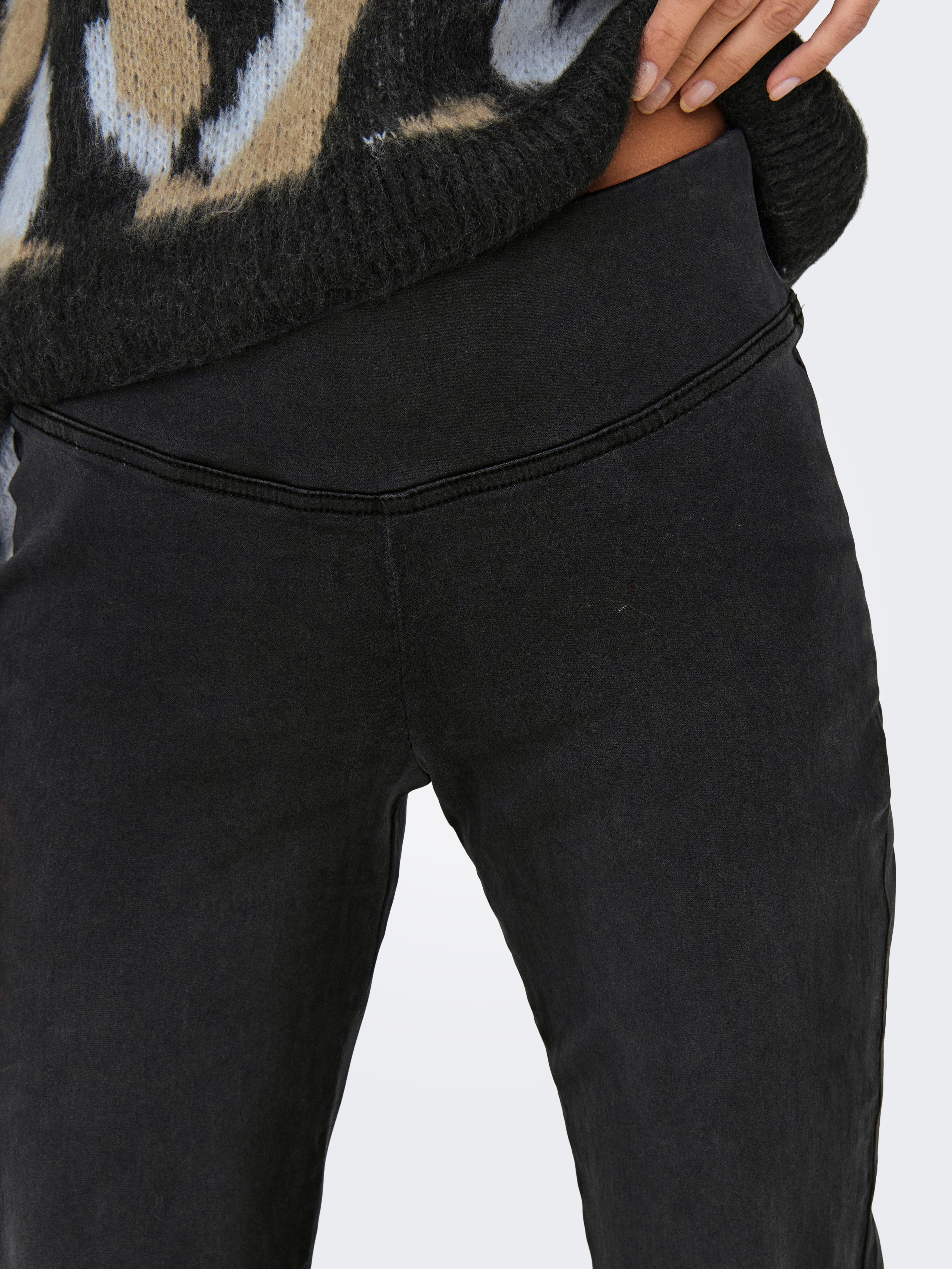 ONLROYAL Mittlere Taille Ausgestellt Jeans Washed Black