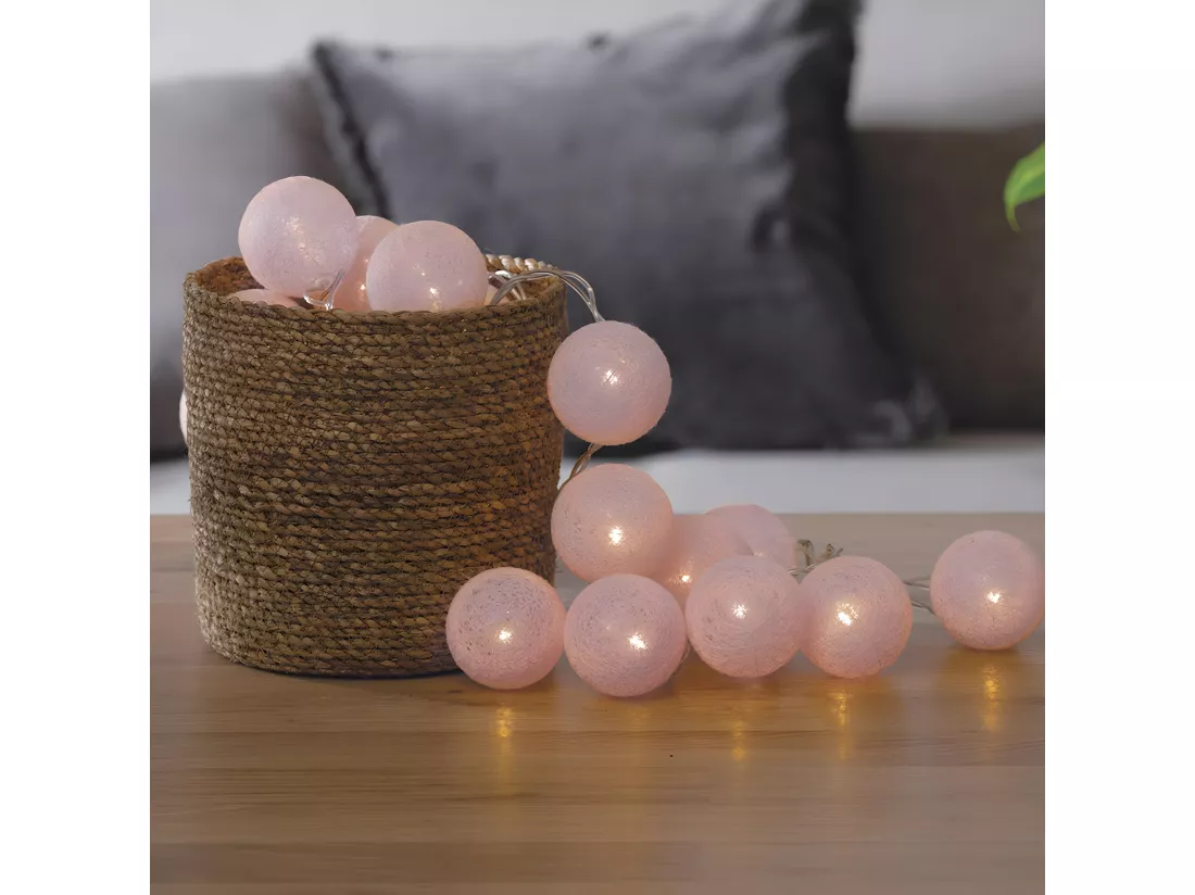 Guirlande Led Secteur 20 Boules D6cm - ATMOSPHERA