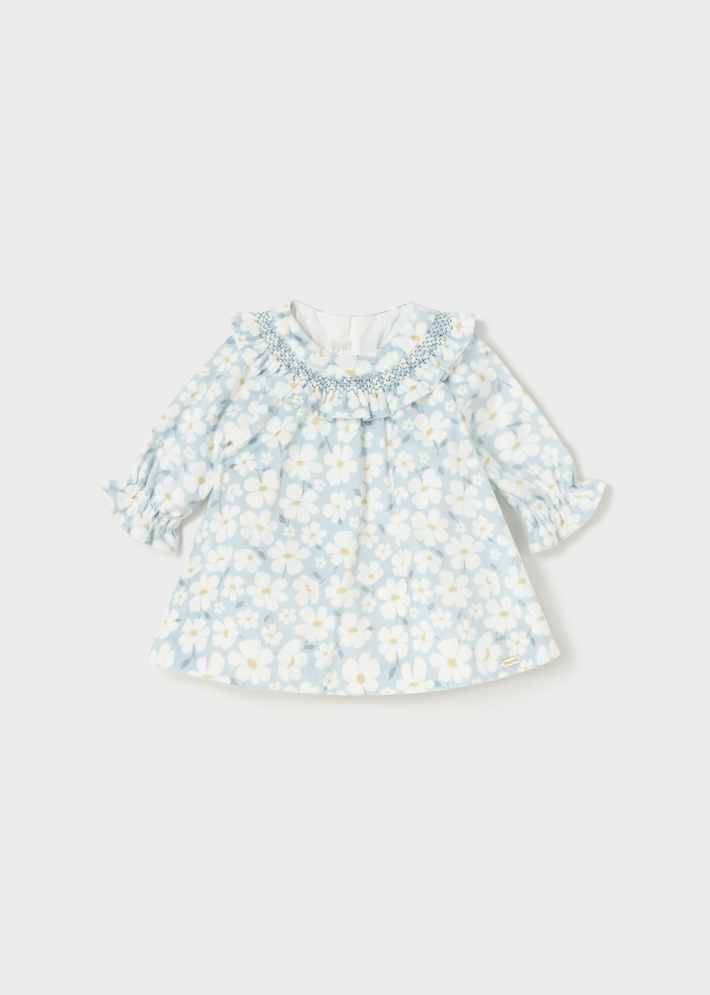 Vestido de veludo para recém-nascido