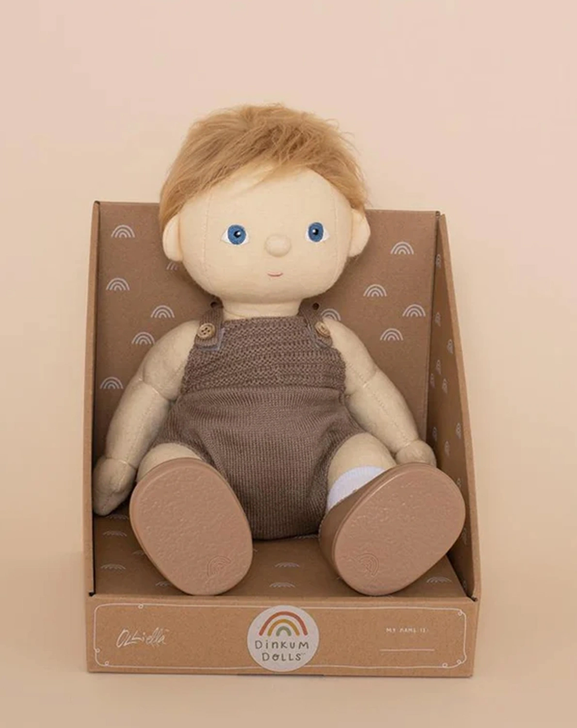 Stoffpuppe DINKUM - POPPET (35cm) in braun