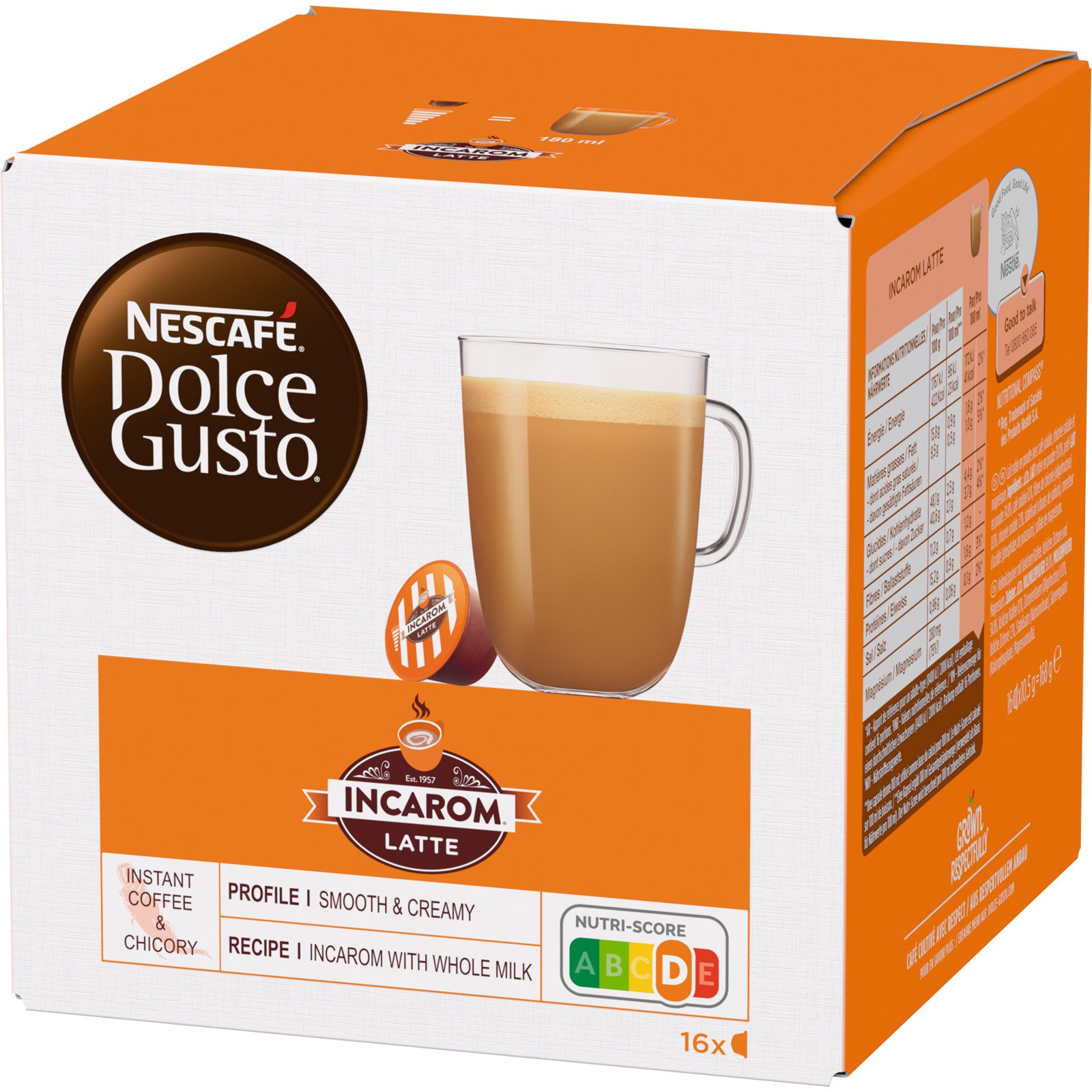 Nescafé Dolce Gusto Incarom Latte 16 Kapseln