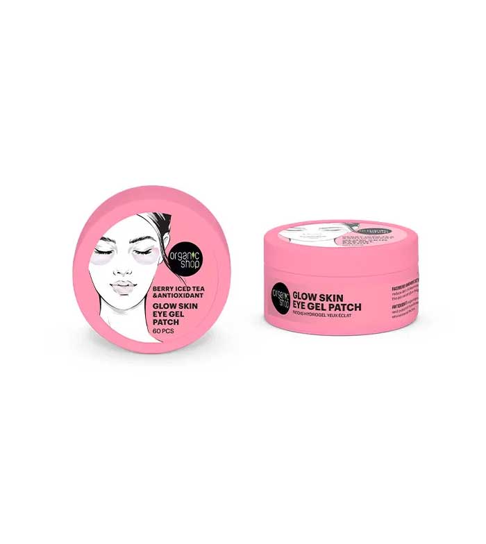 Organic shop - Patches de gel de clareamento de contorno - Chá gelado antioxidante de frutas vermelhas