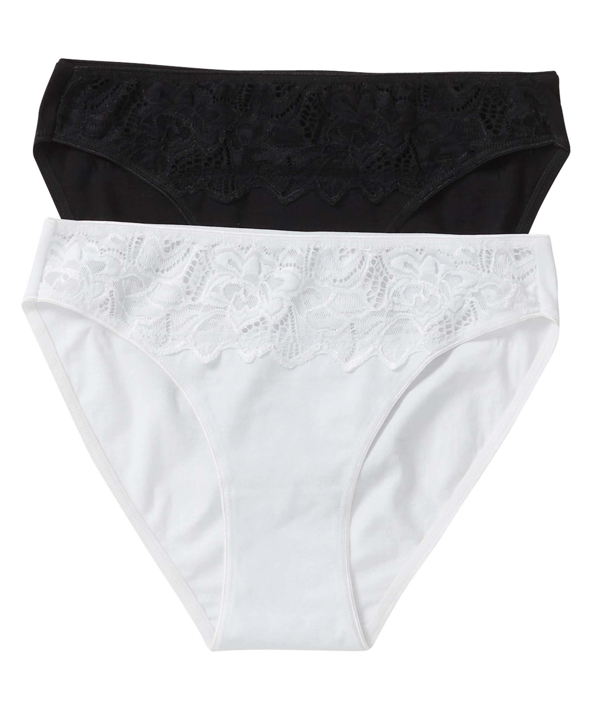 2-pack slip met kant