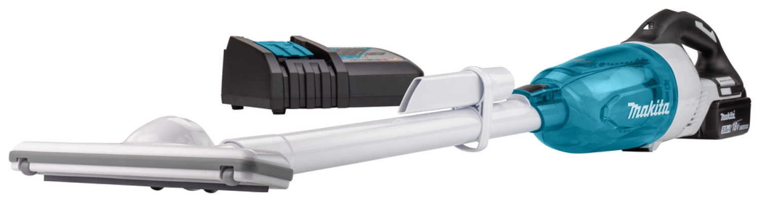 Makita DCL281RTWX 18V Li-Ion accu steelstofzuiger wit set (1x 5,0Ah) - 1500l/min - koolborstelloos