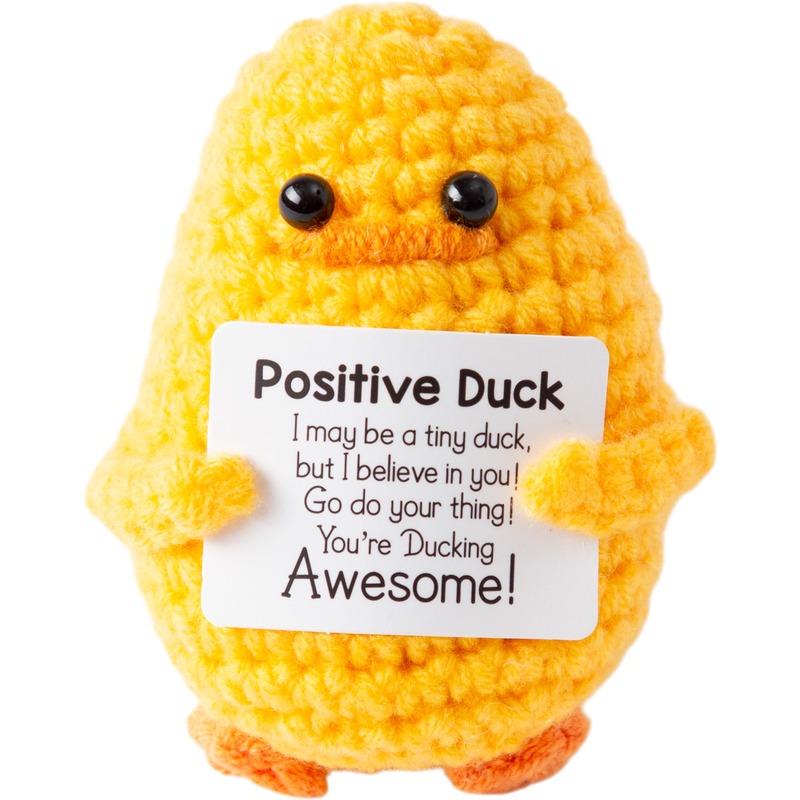 I AM CREATIVE Plüschtier, Positive Duck, 7.5 cm