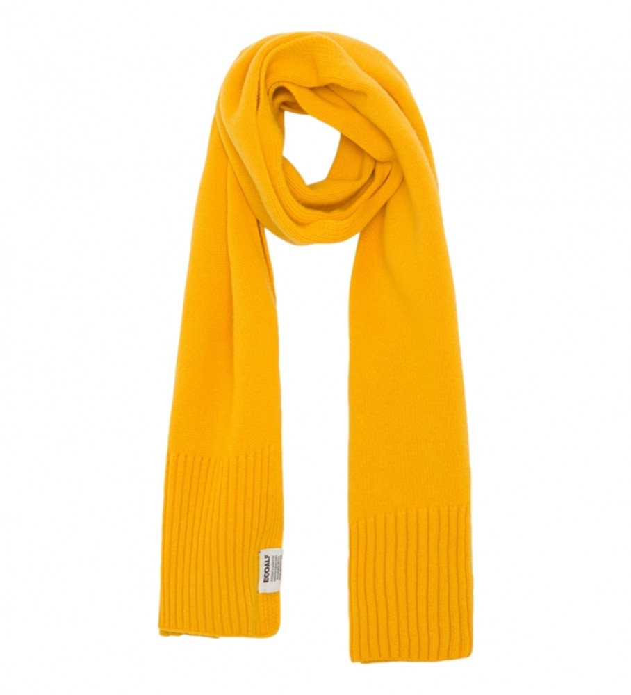 Cachecol amarelo de lã reciclada ECOALF Woolalf