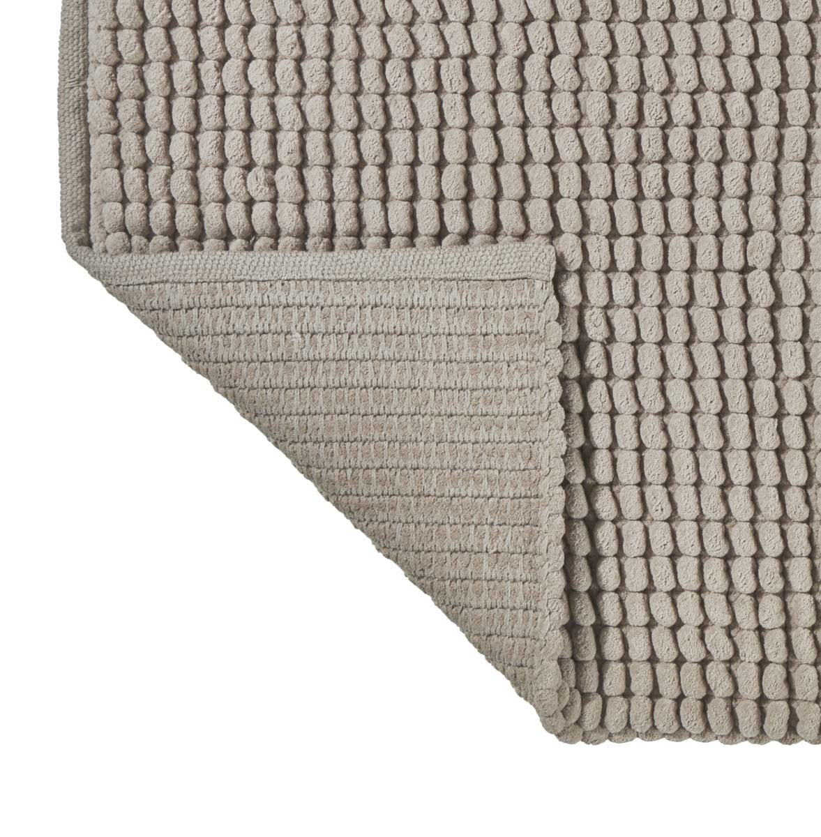 Axel Badmat Truffle | 60 x 100 cm | Grijs | Beige | Katoen | Polyester