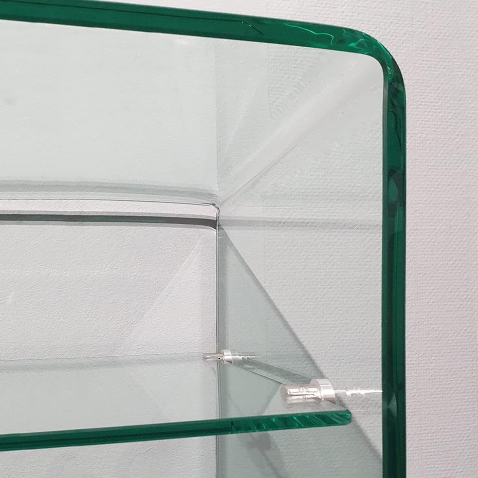 Meubletmoi Konsole aus gehärtetem Glas - transparentes Regal - schlankes Design Eingangstisch - Ice