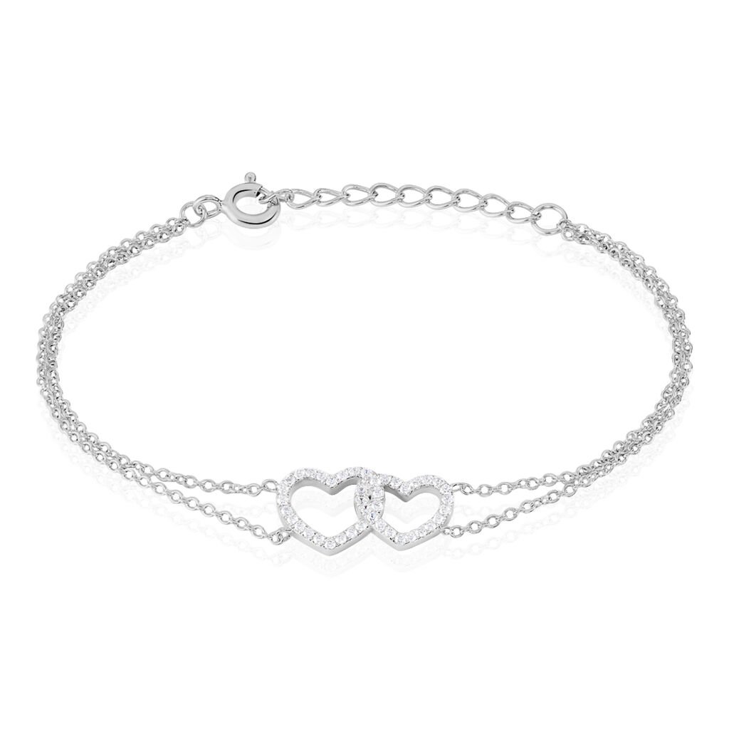 Bracelet Anne-ael Argent Blanc Oxyde De Zirconium