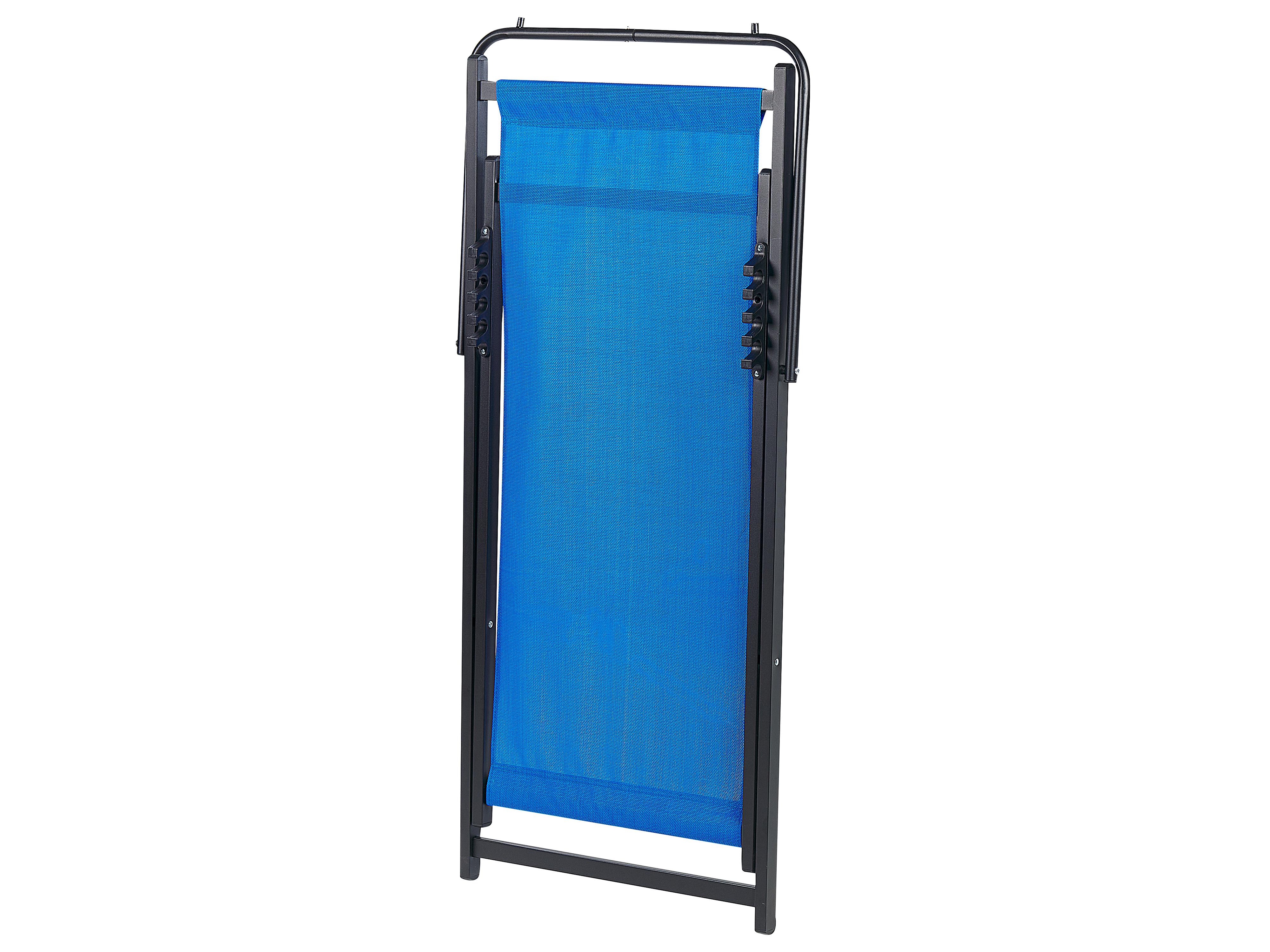 Inklapbare ligstoel LOCRI II Metaal Blauw