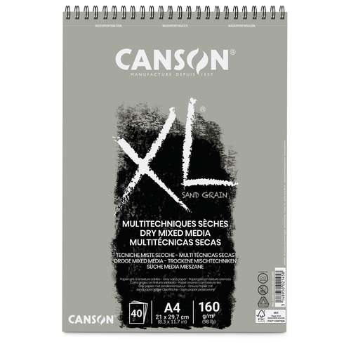 CANSON® XL® Dry Mixed Media Sand Grain Spiralblock