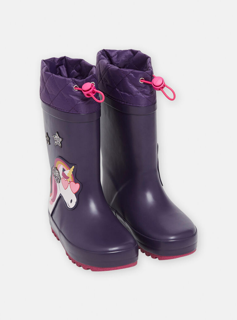Bottes de pluie violettes