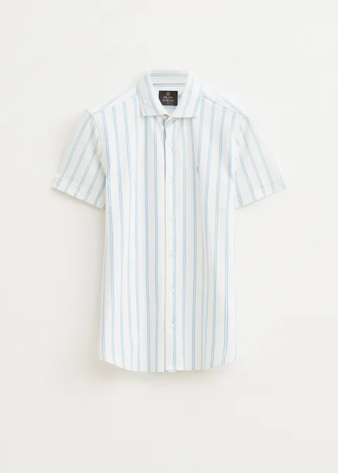 Overhemd met korte mouwen blauw (BLW.L)