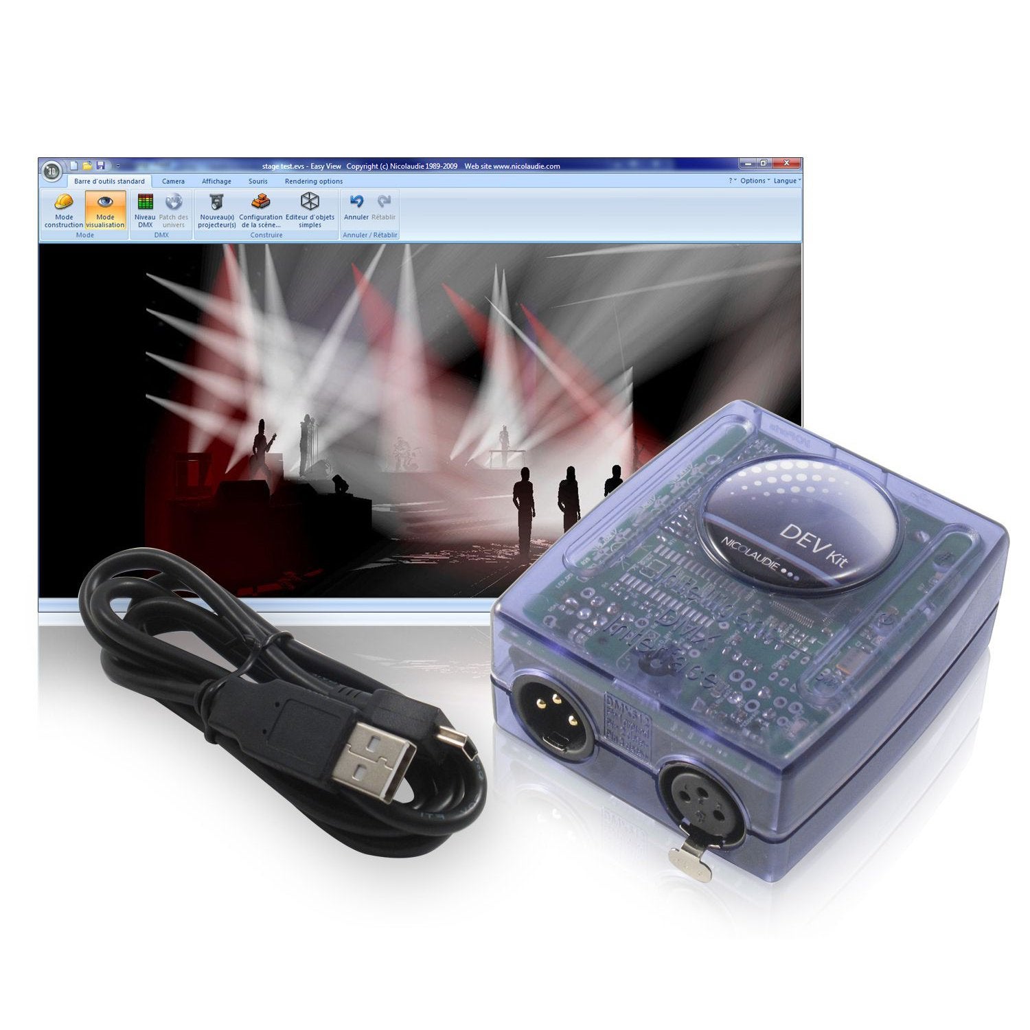 Sunlite Easy View connect 3D lichtsoftware met interface