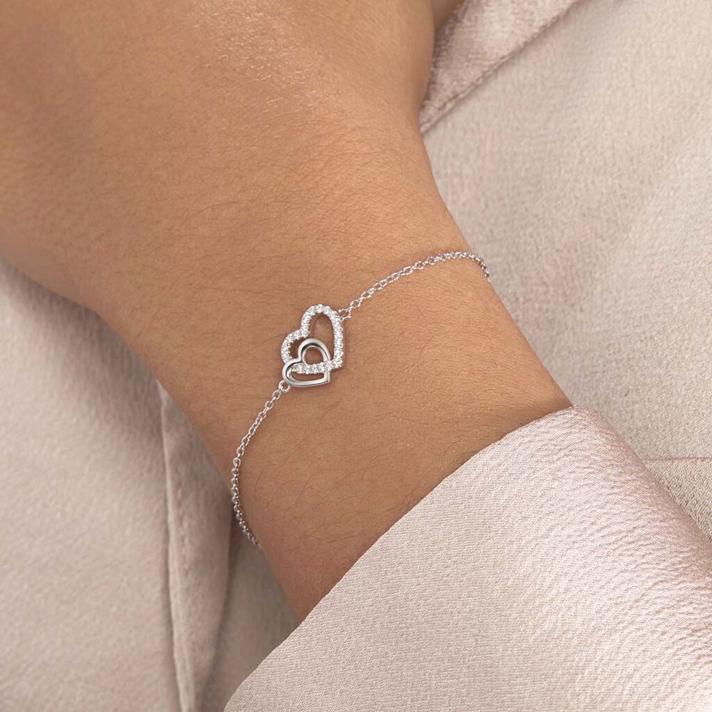 Bracelet Donatiane Argent Blanc Oxyde De Zirconium