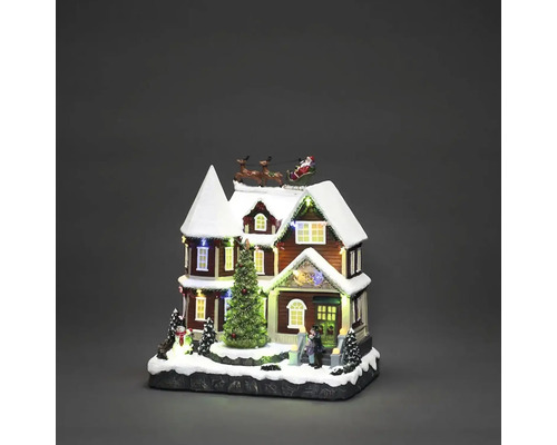 LED Scenery Konstsmide Huis met Boom 27,5 x 19,5 x 28,5 cm Veelkleurig