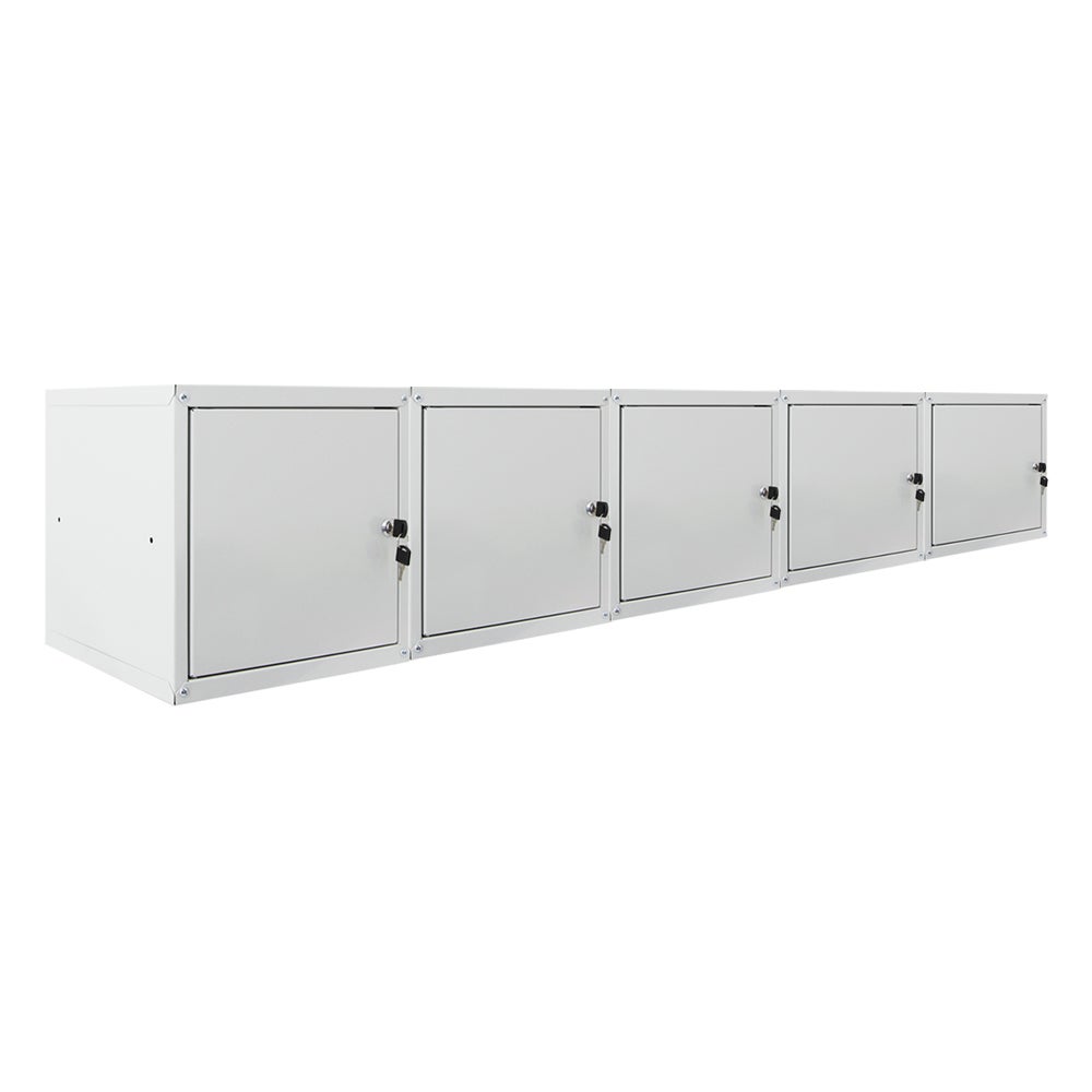 PROREGAL Mega Deal 5x locker cubes Cubic HxBxD 35 x 35 x 35 cm grijs
