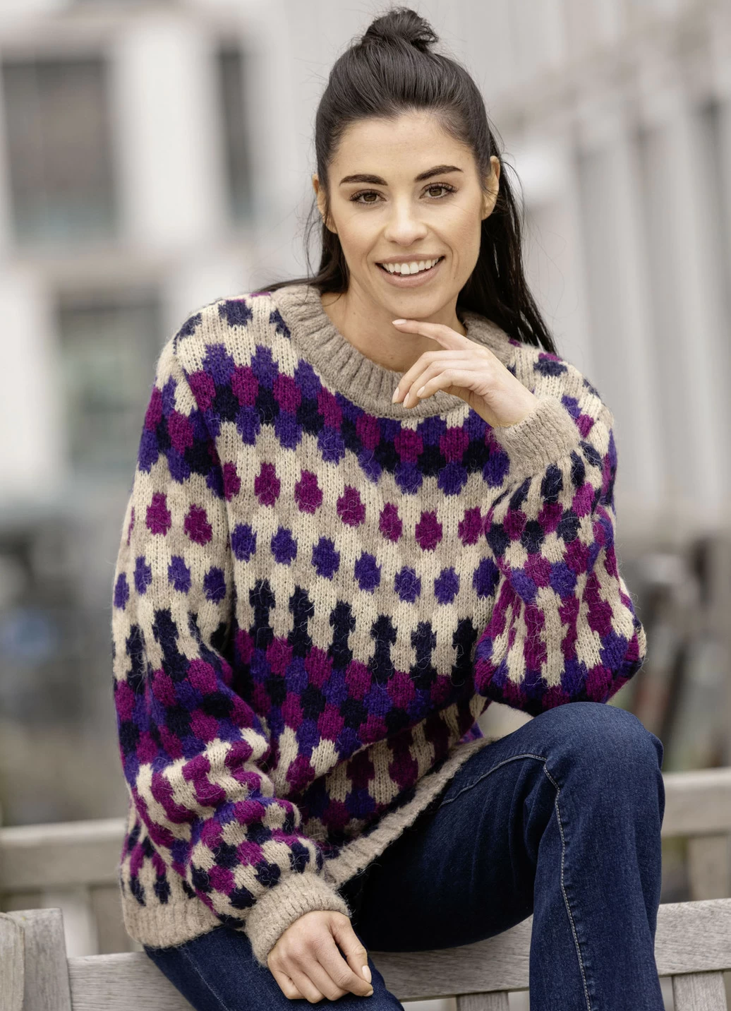 Pullover in Jacquard-Dessin