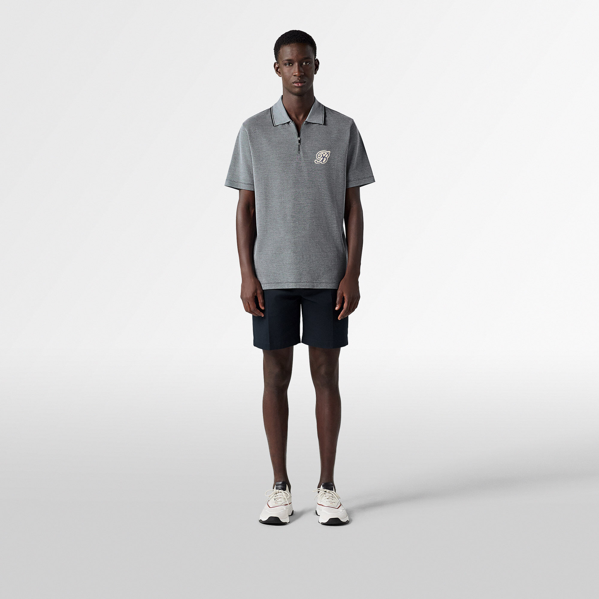 Active Polo Pique Changeant Zippe