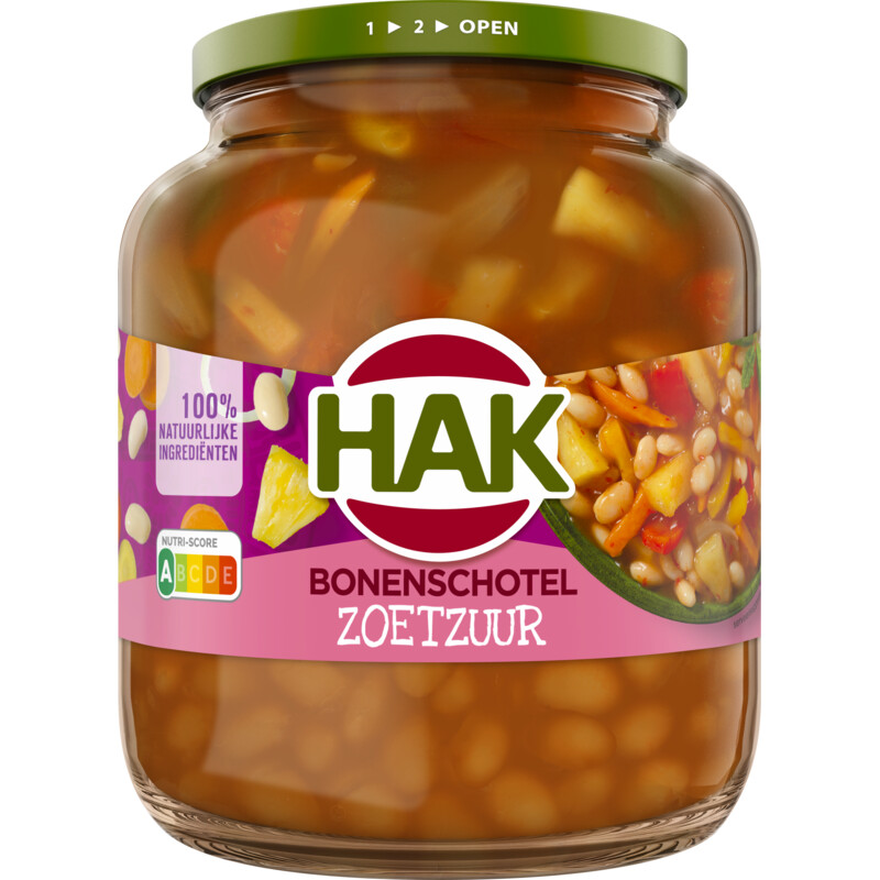 Hak Bonenschotel zoetzuur