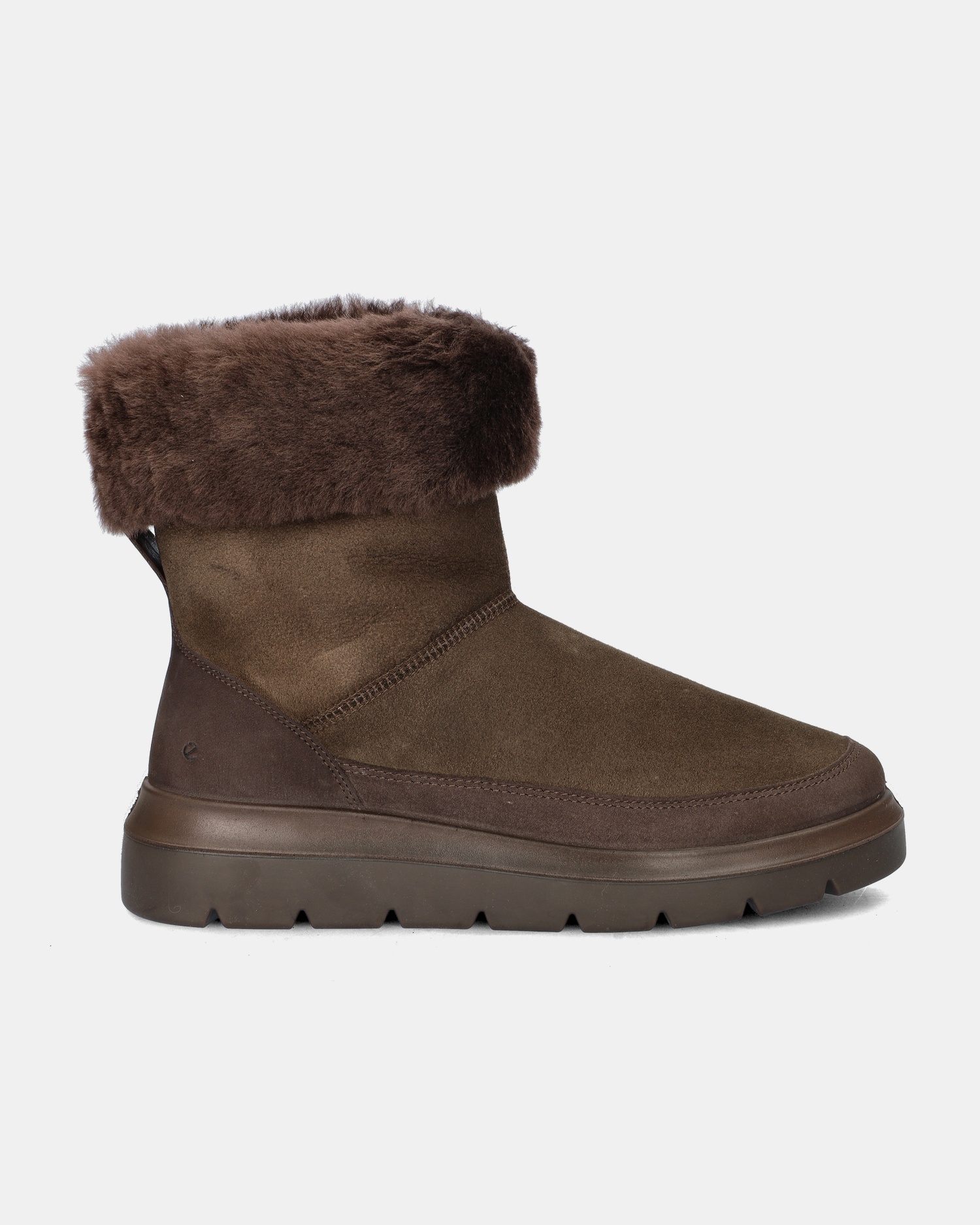 Ecco Nouvelle Gevoerde boots  - bruin