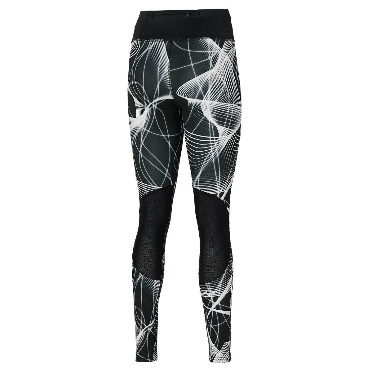 Mizuno Printed Hardloopbroek Lang Zwart Print Dames